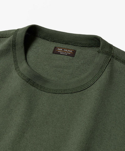 MR.OLIVE / HEAVY-DUTY COTTON / FLAT SEAMER CREW NECK SHIRT / ミスターオリーブ ヘビーデューティーコットン フラットシーマー クルーネックシャツ